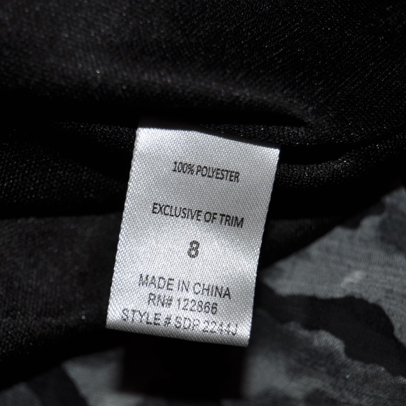 3/$20 PINKY Girl's Gray Leopard Sequin Party Dress - Picture 6 of 7